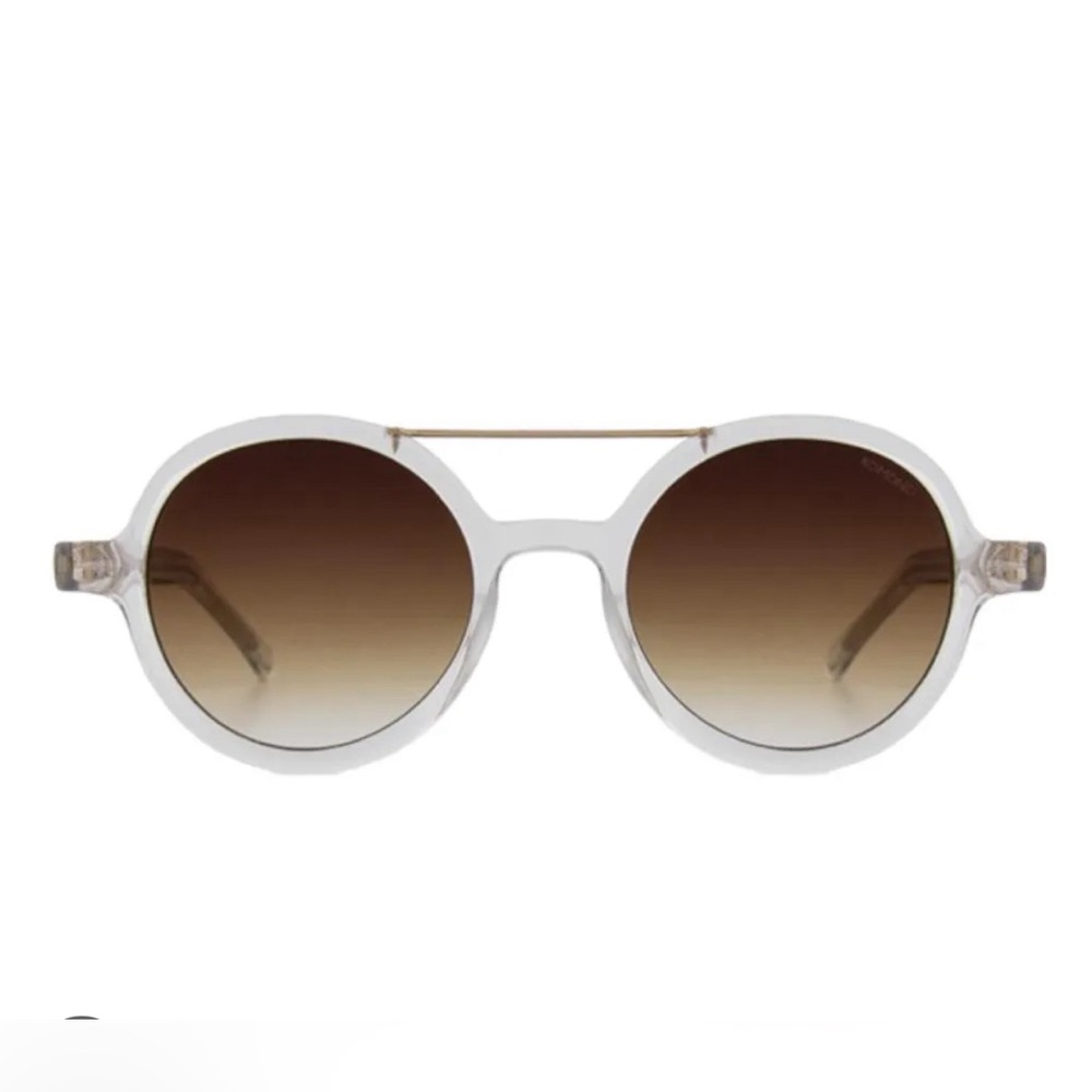 KOMONO sunglasses NEW Vivien Clear round gold UV400 - Picture 2 of 16